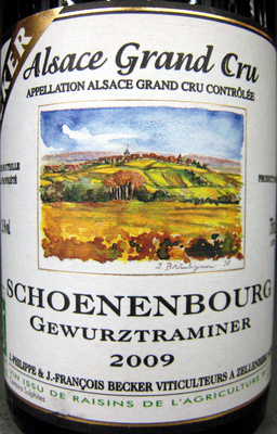 Schoenenbourg Gewurztraminer 2009 AOC Bio