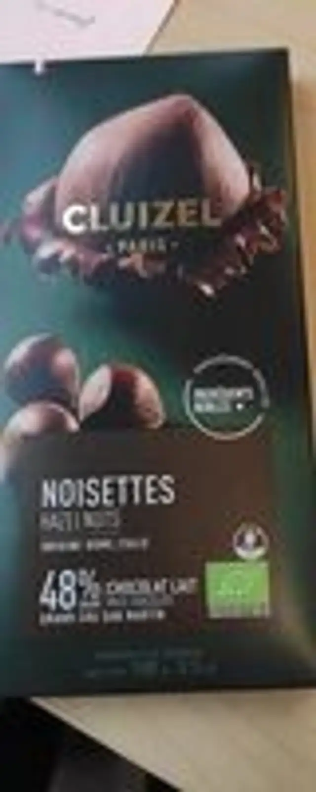 Chocolat lait noisettes