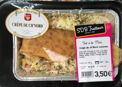 Crêpe de ch'Nord cuisinée