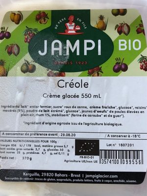 Crème glacée créole