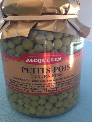 Petits Pois Extra-Fins front packaging