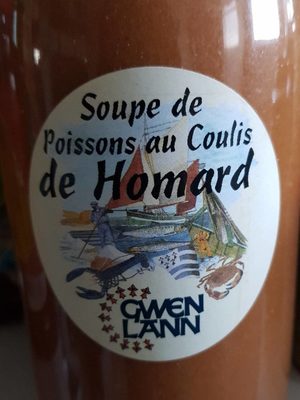 Soupe de poissons au coulis de homard