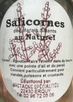 Salicornes des marais salants au naturel front packaging