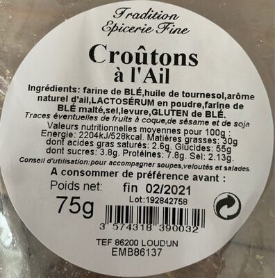 Croûton à l'ail