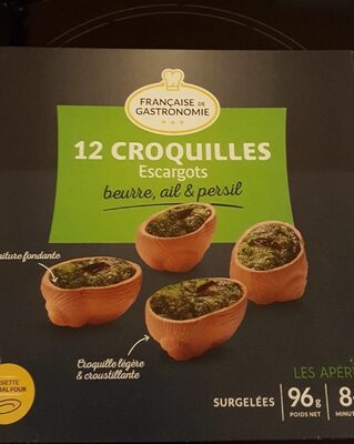 12 croquilles escargots beurre ail persil