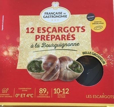 12 Escargots à la Bourguignonne - Belle Grosseur