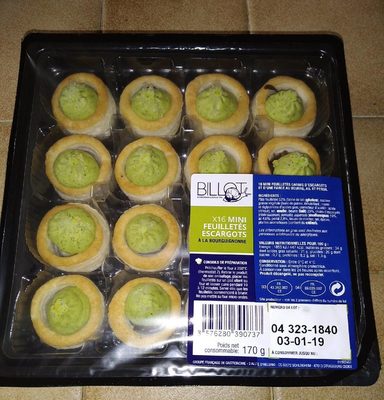 X16 MINI FEUILLETÉS ESCARGOTS