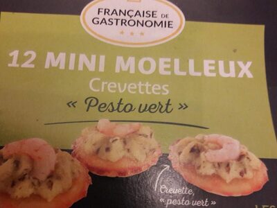 Mini moelleux crevettes pesto very