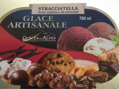 Glace artisanale stracciatella