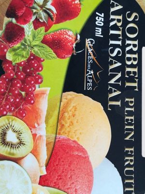 Sorbet plein fruit menthe verte