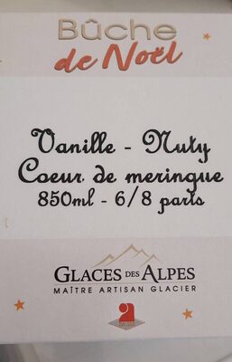 Bûche glacée Vanille - Nuty