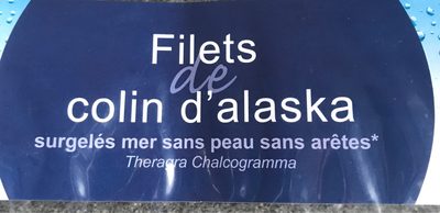 Filets de Colin d'Alaska front packaging