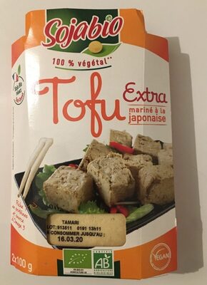 Tofu extra mariné a la japonaise front packaging