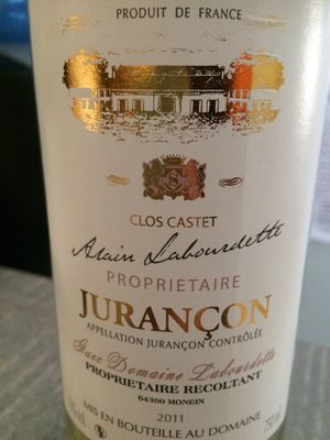 Vin blanc Jurançon