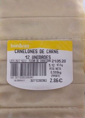 Canelones de carne