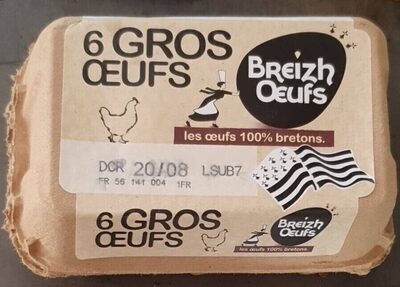 6 gros œufs