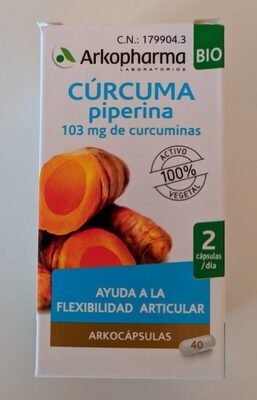 Cúrcuma piperina front packaging