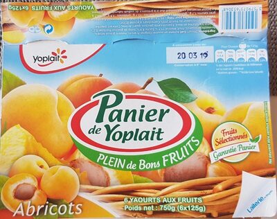 Panier de yoplait abricots
