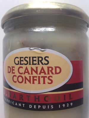 Gésiers de canard confits
