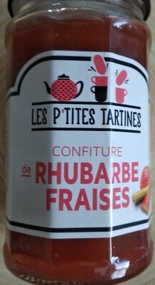Confiture de rhubarbe fraises