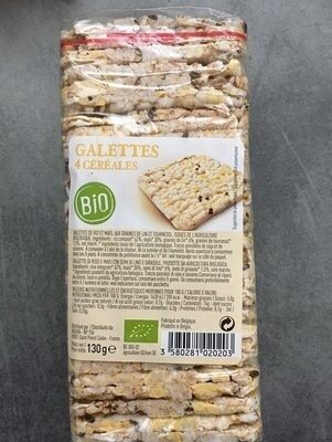 Galettes 4 céréales front packaging
