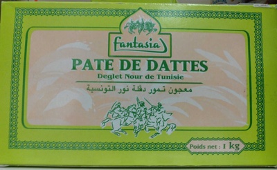 Pâte de dattes front packaging