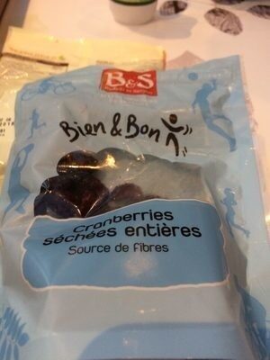 Cranberries séchées entières