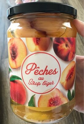 Pêches au sirop léger