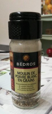 MOULIN DE POIVRE BLANC EN GRAINS
