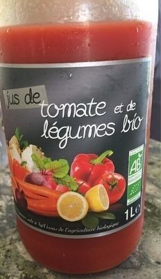 Jus de tomate et legumes bio