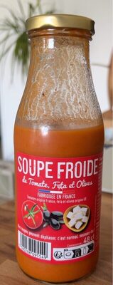 Soupe Froide de Tomate, Feta et Olives