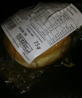 Beignet chocolat noisettes