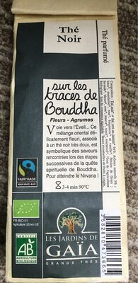 Sur les traces de Bouddha front packaging