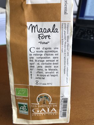 Marsala Fort "Tchaï" front packaging