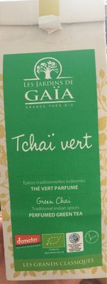 Thé Vert Tchaï Bio - 100 G - Les Jardins De Gaïa front packaging