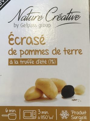 Ecrasé de pomme de terre à la truffe d'été front packaging