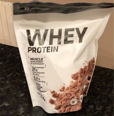 Whey proteine front packaging