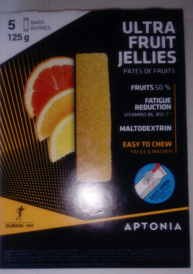 Ultra fruit jellies pamplemousse citron orange acérola