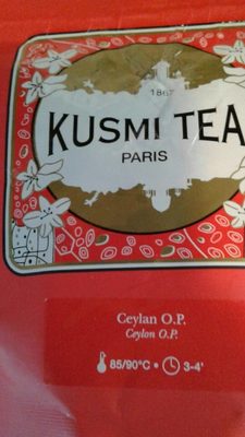 Thé Ceylan O. P. front packaging