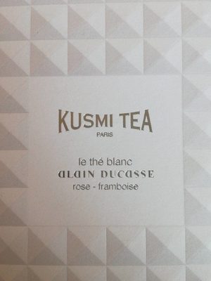 Thé blanc alain ducasse rose framboise front packaging