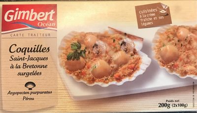 Coquilles saint-jacques à la Bretonne surgelées