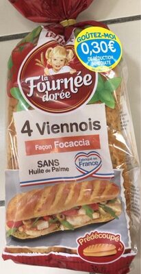 4 Viennois façon Focaccia