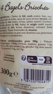 4 bagels briochés
