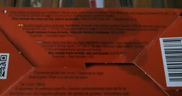 Cerises liqueur ingredients label