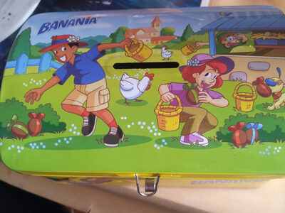 Coffre tirelire Banania Pieces et oeufs