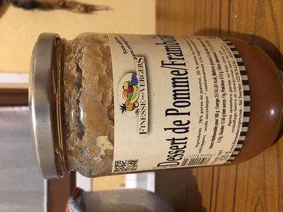 Dessert de pomme/framboise