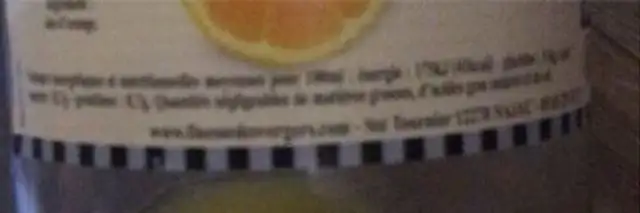 Pur jus Orange nutrition facts table