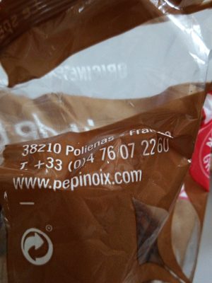 Noix sèches ingredients label