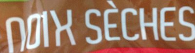 Noix sèches ingredients label