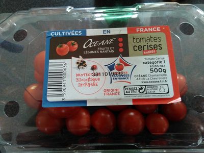 Tomates cerises rondes front packaging